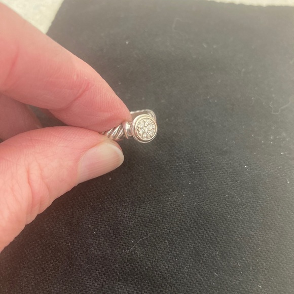 David Yurman Pave & Sterling ring - Picture 9 of 14